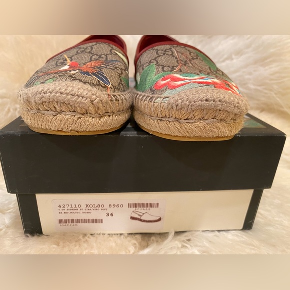 Gucci GG Supreme Tian Espadrilles - Floral - US Size 6 EU Size 36 - Picture 4 of 9